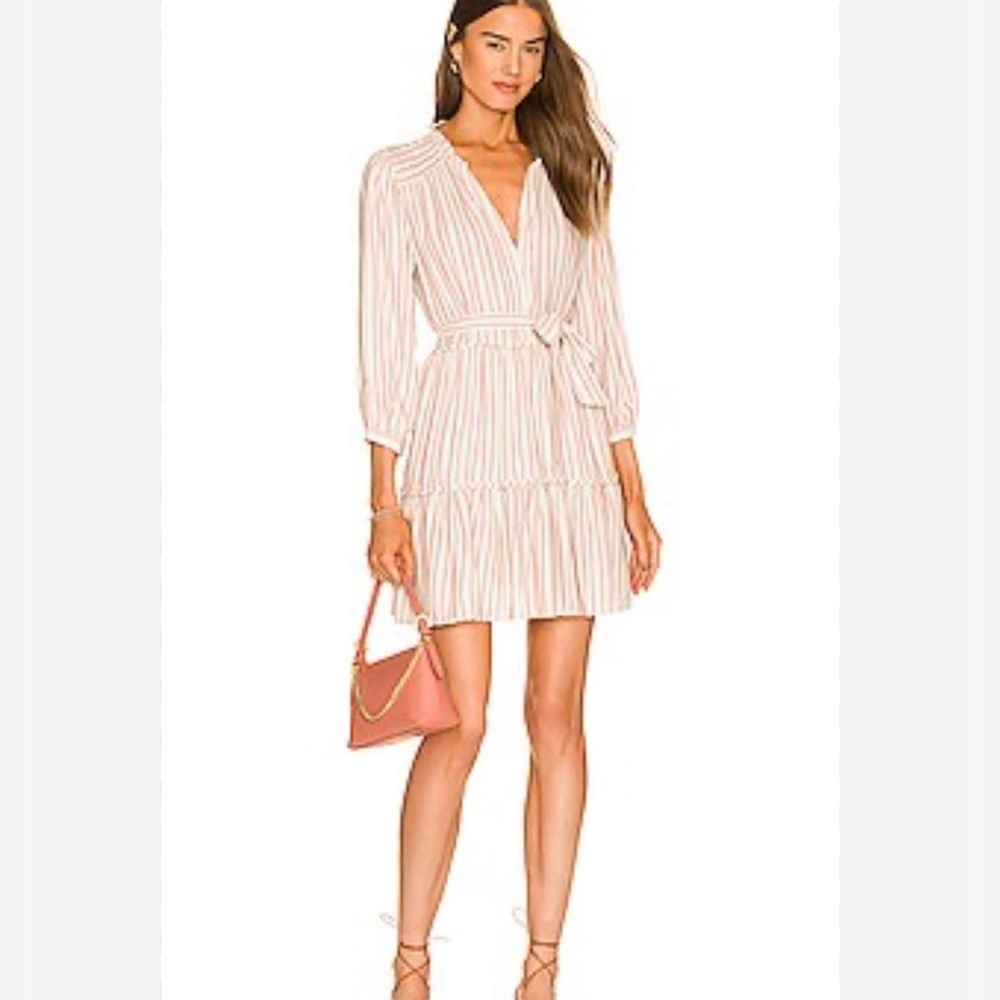 Paige Kylenn Striped Mini Dress In Blue Grey‎ Multi Size XS